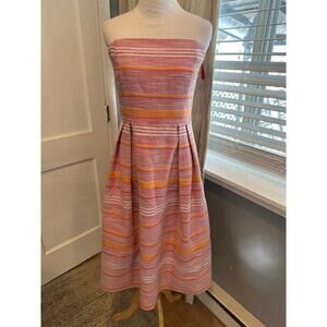 size 14 EVA MENDEZ NY & Company Multicolor Strapless Dress